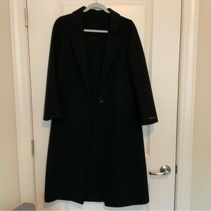Black wool coat